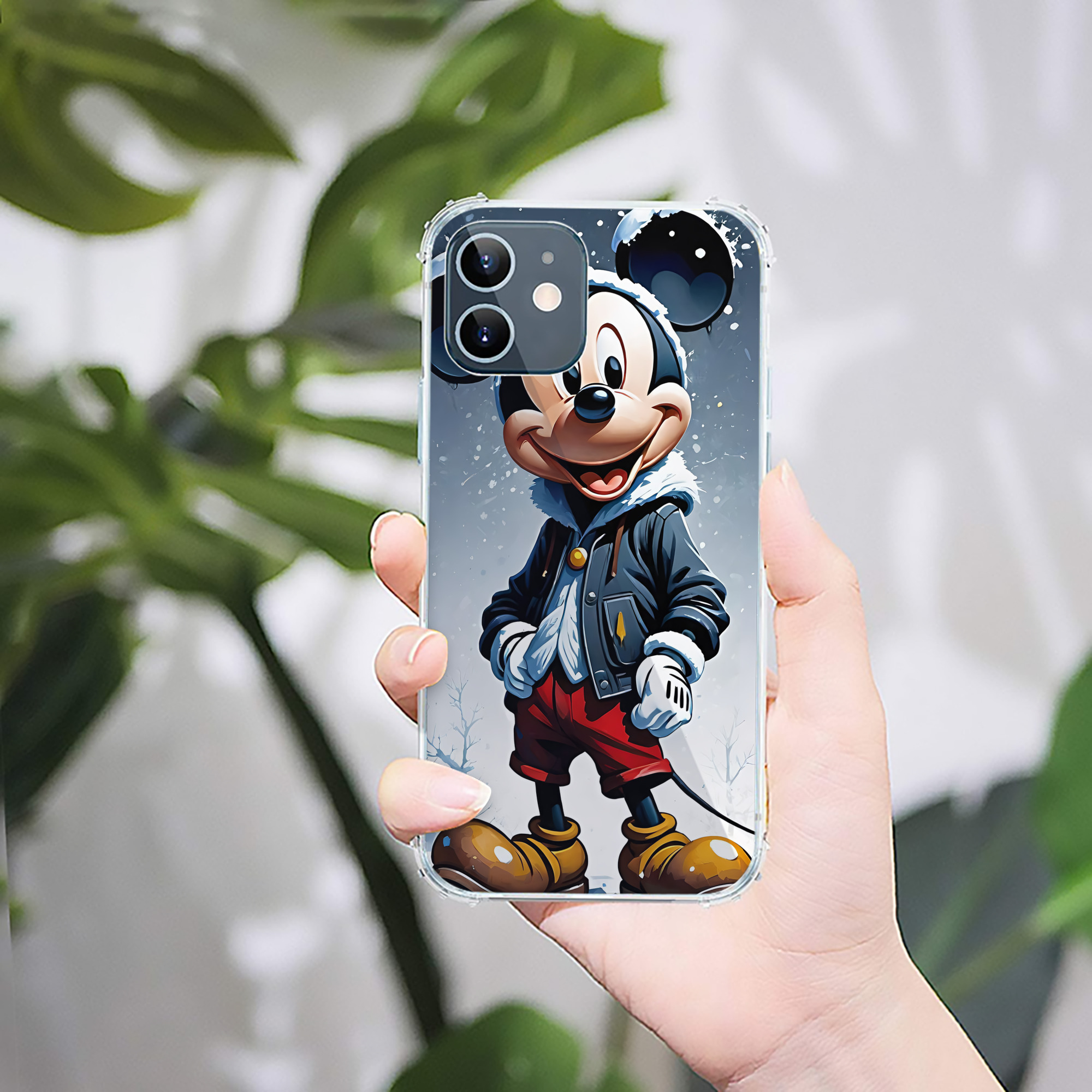 ミッキーマウス Mickey Mouse 【iPhone 12シリーズ対応】透明スマホケース（クリアソフトケース）